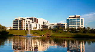 Land scape shot of the 盖瑟斯堡 campus